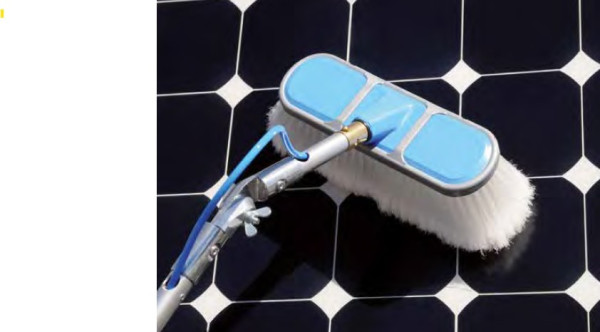Solarwaschbürste blau 25 cm für Alumiumstange